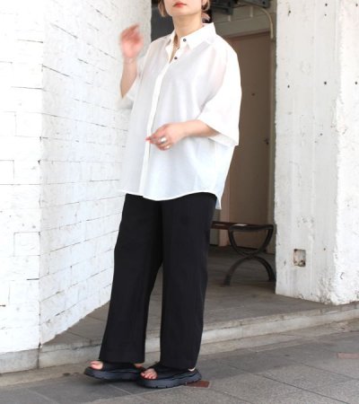 画像2: アシンメトリーツイルトラウザー　Asymmetry Twill Trousers