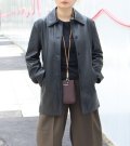 エコレザーステンカラージャケット　Ecoleather Soutiencollar Jacket