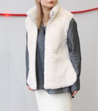 画像1: エコファーベスト　Eco Fur Vest