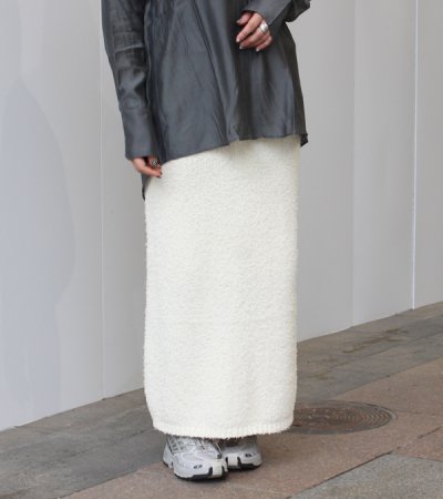 画像1: ノットヤーンニットスカート　Knotyarn Knit Skirt