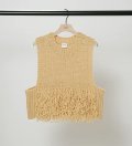 ループハンドニットベスト　LOOP HAND KNIT VEST