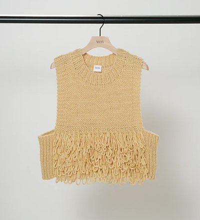 画像1: ループハンドニットベスト　LOOP HAND KNIT VEST