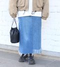 ロングデニムスカート(length90)　circa make long denim skirt