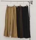 予約販売につき代引不可　ライトウェイトタックトラウザーズ　Lightweight Tuck Trousers　7〜8月入荷予定