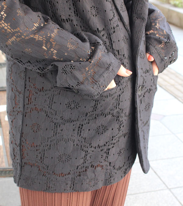 レースオーバージャケット Lace Over Jacket /TODAYFUL/トゥデイフル