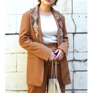 画像: ヴィンテージファブリックカラーテーラードジャケット　circa make vintage fabric collar tailored jacket