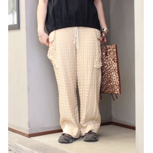 画像: 20%OFF！ウエストギャザージャガードパンツ　Waistgather Jacquard Pants《セール商品につき返品不可》