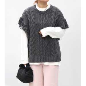 画像: フリンジニットベスト　Fringe Knit Vest