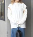 画像1: スリーブスリットロングティーシャツ　Sleeve Slit Long T-shirts