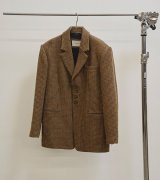 画像: 予約販売につき代引不可　ウール100%チェックジャケット　Wool100% Check Jacket　9〜10月入荷予定