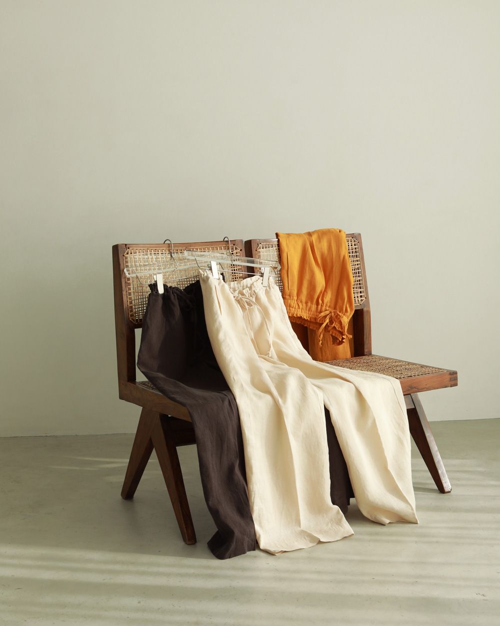 30%OFF！リネンギャザーパンツ Linen Gather Pants 《セール商品につき