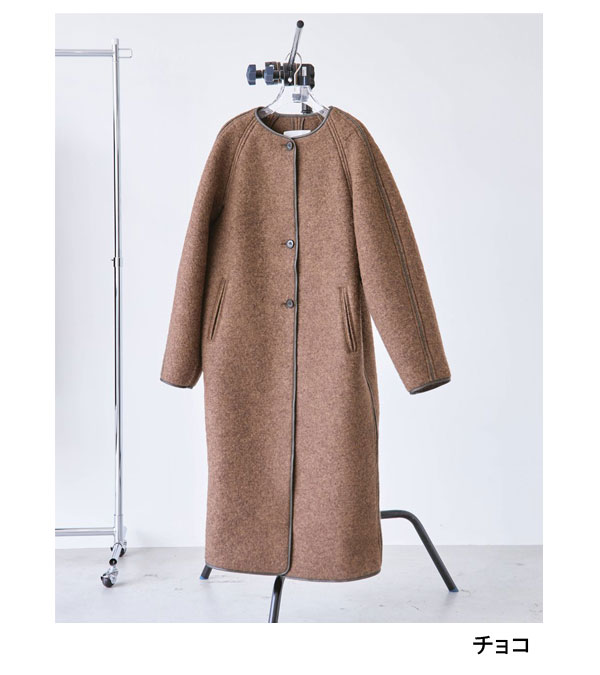 20%OFF！ウールジャージーコート Wool Jersey Coat《セール商品につき