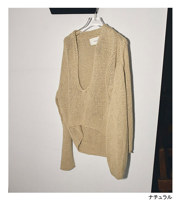 20%OFF！Uネックハンドニット Uneck Hand Knit《セール商品につき返品